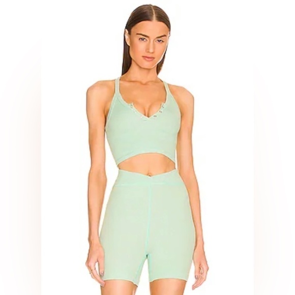 NEW Free People Free Throw Shorts Womens Active Ribbed Stretch Athleisure Sz L - Picture 1 of 11